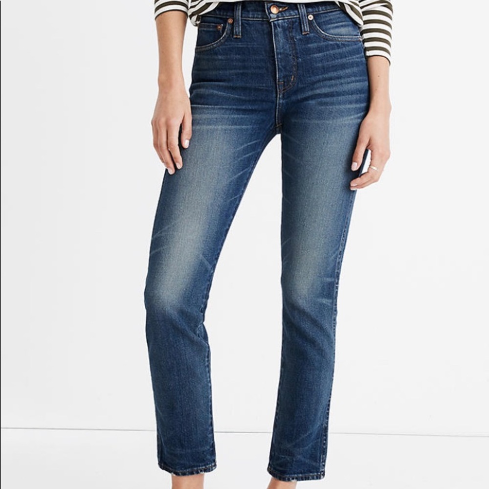 Madewell Rivet and Thread Stovepipe Jeans